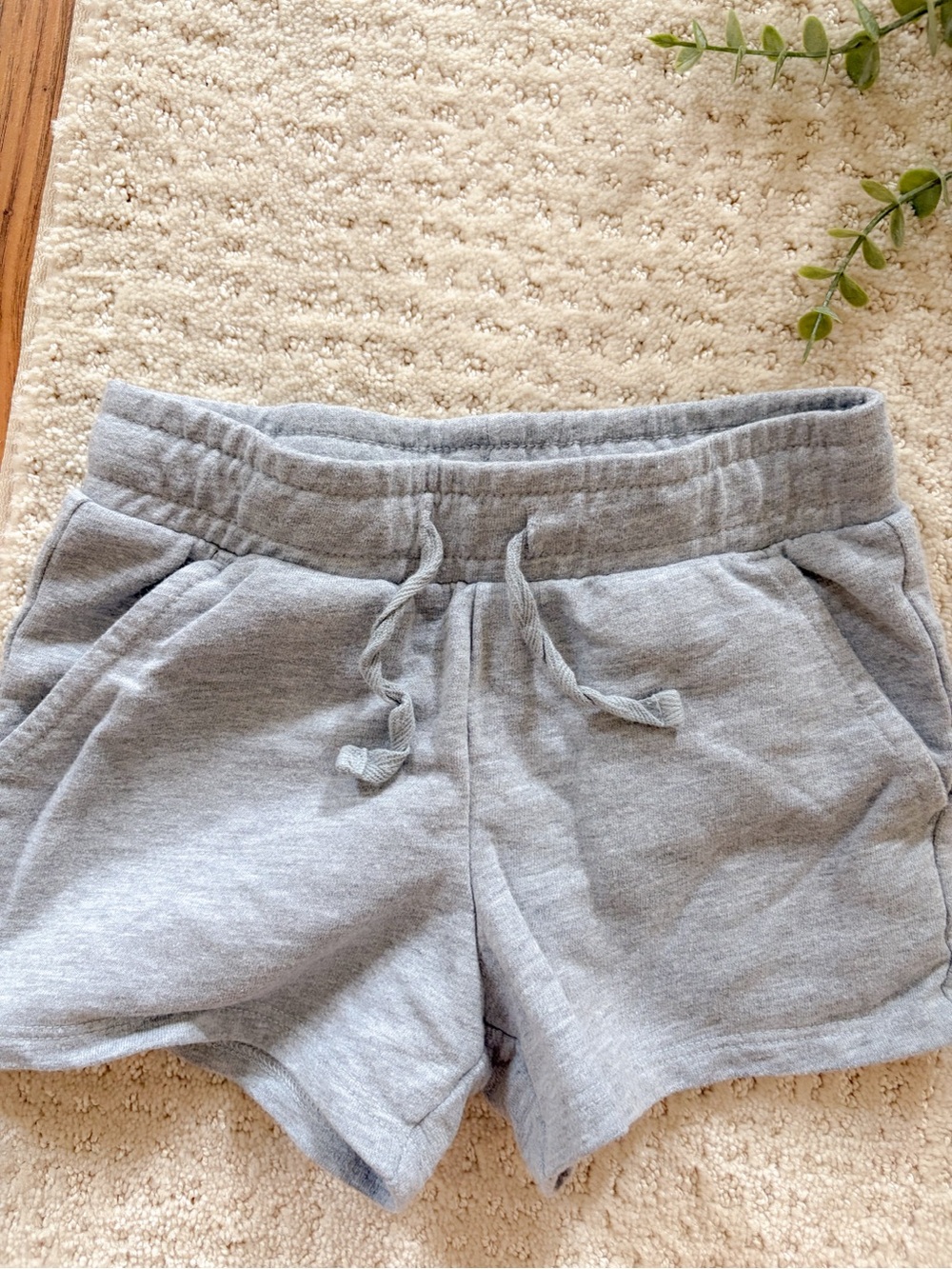 Cat & Jack Heather Gray Drawstring Athletic Shorts